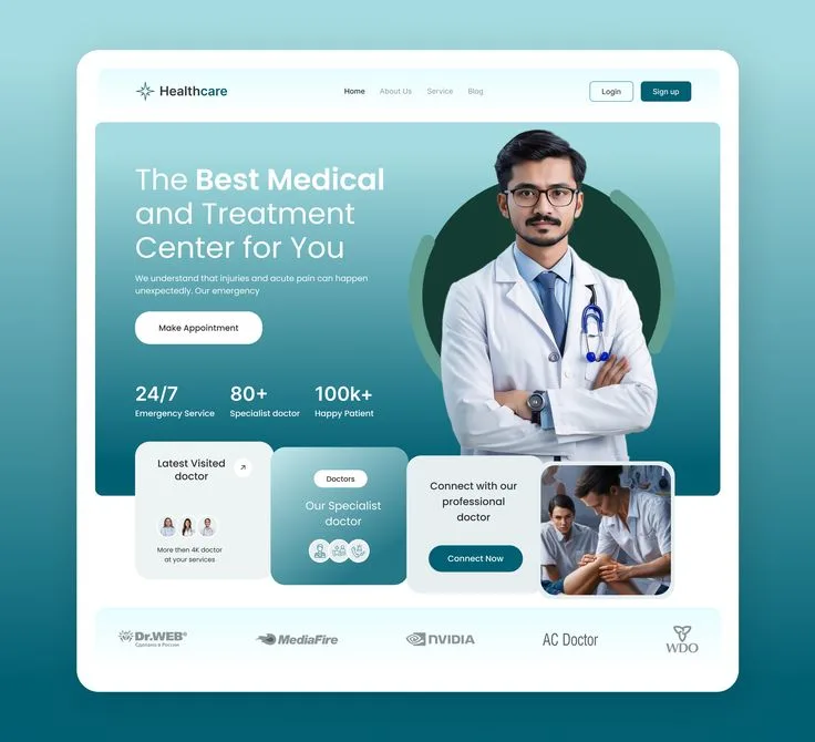 Medical Website UI
